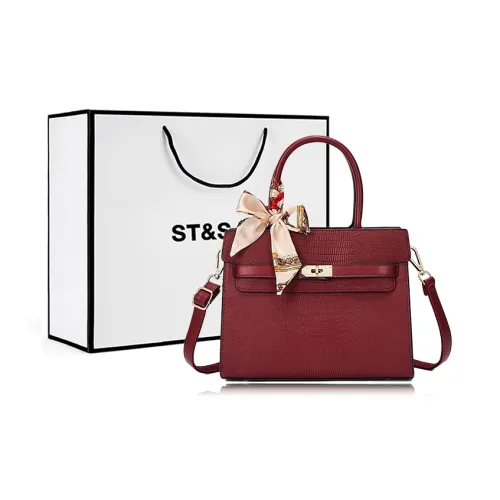 ST&SAT Synthetic Leather Shoulder Bag, Crossbody Bag, Handbag Regular Women's Red