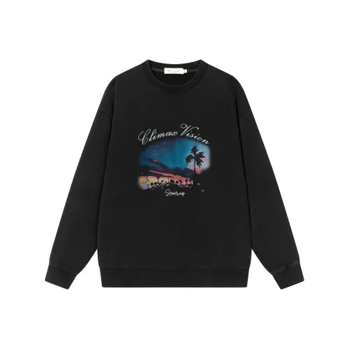 CLIMAX VISION Sweatshirt Unisex Washed Black