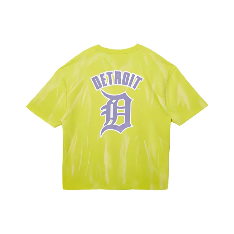 New Era Crew Neck Fitted Straight Short Sleeved T Shirt Unisex Neon Green-0