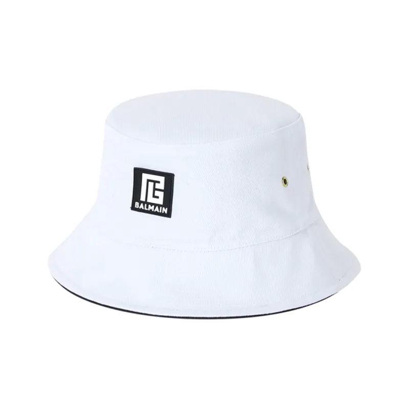BALMAIN Cotton Bucket Hats Men's Black-1