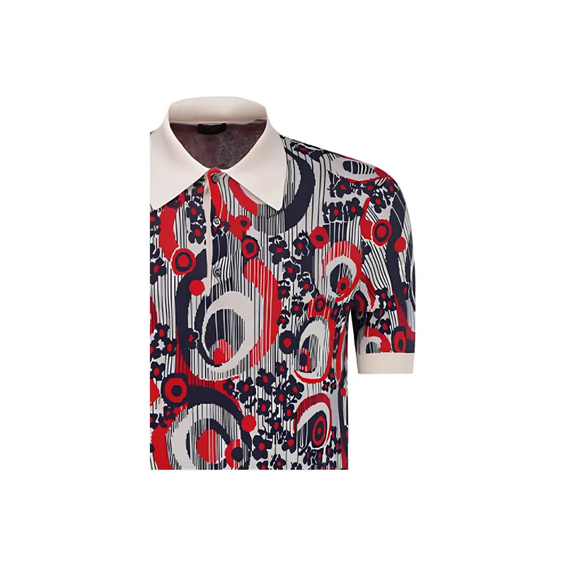 PRADA Polo Shirts Men Red-2