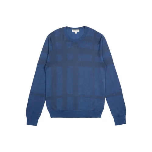 Burberry Sweaters Men Blue