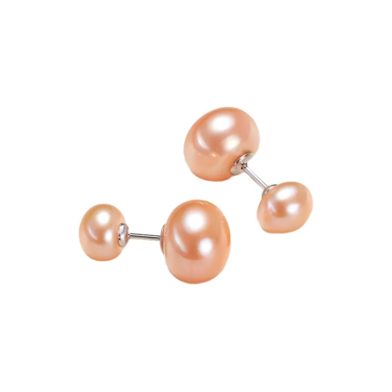 Andaozi Pearl Stud Earrings Women's-1