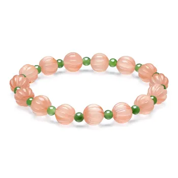 Cuiya Golden Building Natural Agate Jade Bracelets Women's