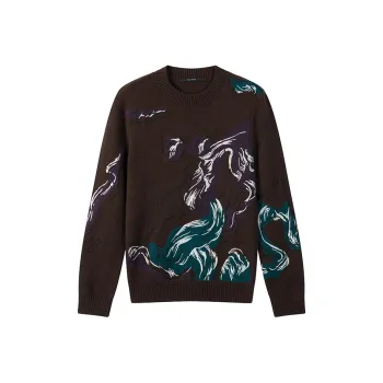 DAVID NAMAN Sweaters Men Brick Red