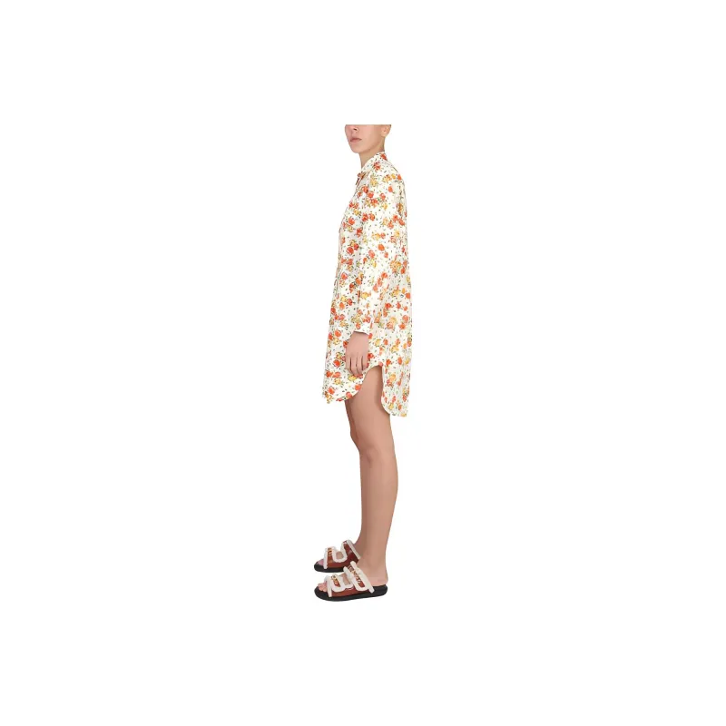 MARNI Floral Patterned Shirt Dress-2