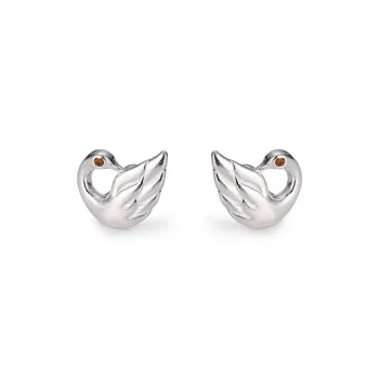 NVBBK 999 Fine Silver Stud Earrings Women's
