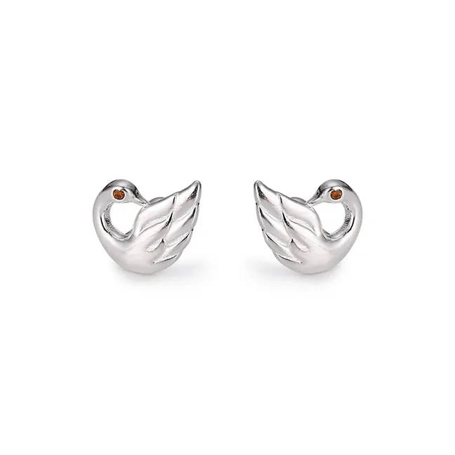 NVBBK 999 Fine Silver Stud Earrings Women's-0