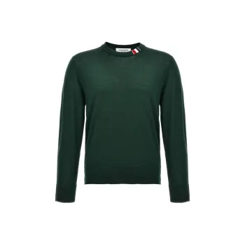 THOM BROWNE Rwb Stripe Detailed Crewneck Jumper