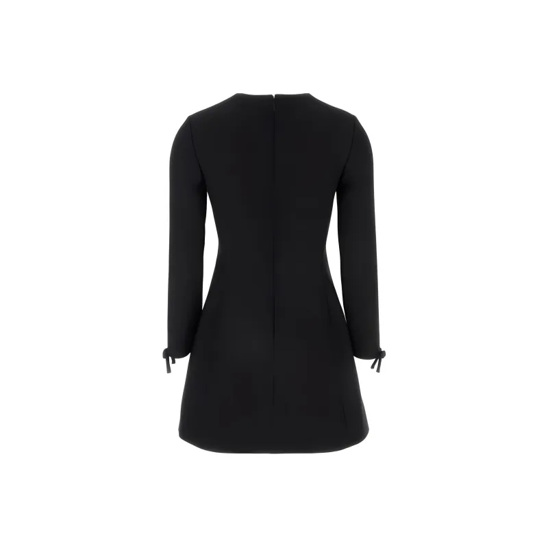 Valentino Long Sleeved Dress Women's Black-1