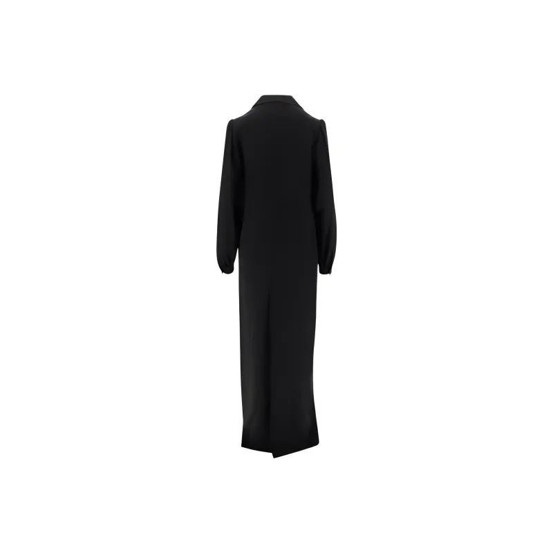 SAINT LAURENT Long Sleeved Dresses Women's Black-1