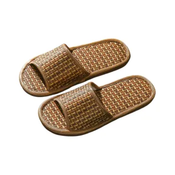 ALPLUME Slippers Light Coffee, Diamond Pattern