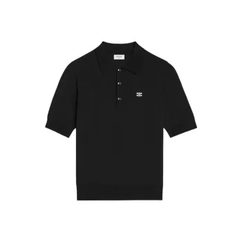 CELINE Triomphe Polo In Fine Cotton