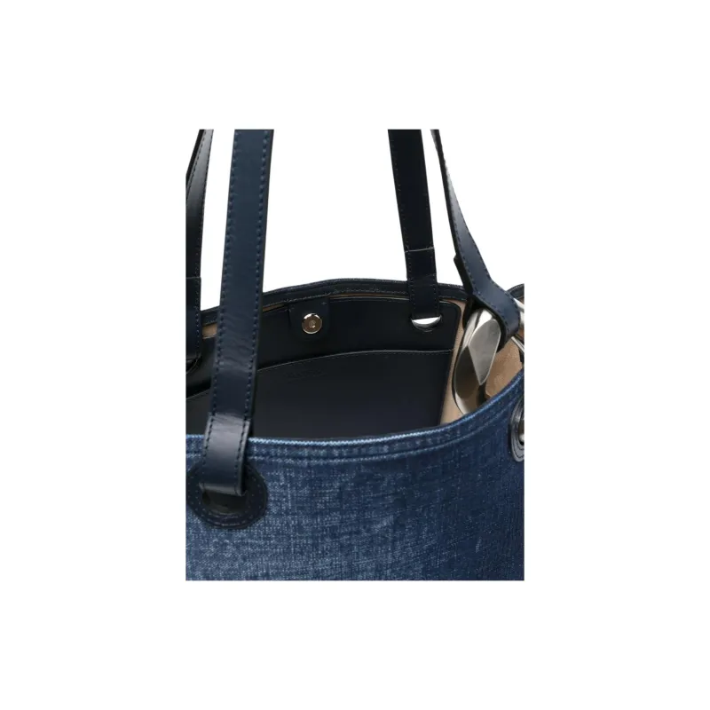 JW Anderson Fabric Tote Bag, Shopping Bag, Shoulder Bag Regular Women's Blue-3