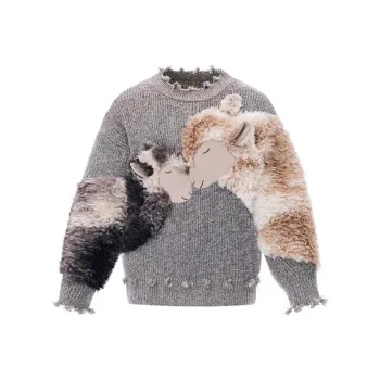 VALLEYOUTH Sweater Men's Oat Gray