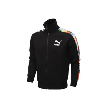 Puma T7 Men's Stand Collar Sport Jacket Black