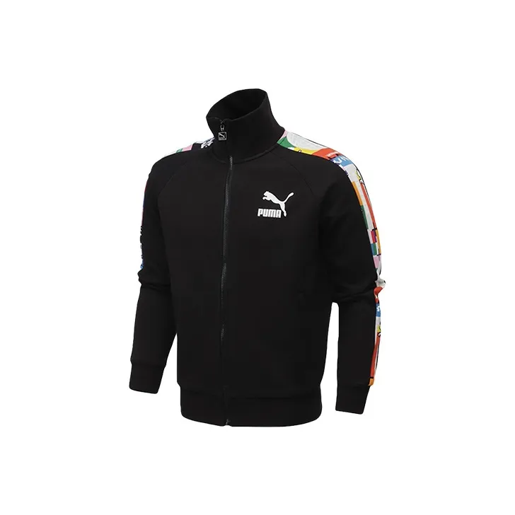 Puma T7 Men's Stand Collar Sport Jacket Black-0