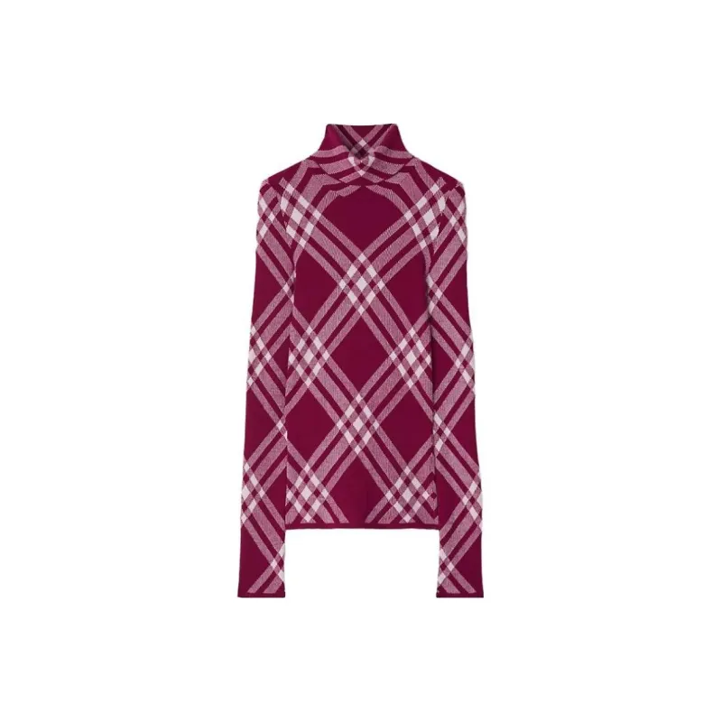 Burberry Sweaters Men Raspberry Red-0