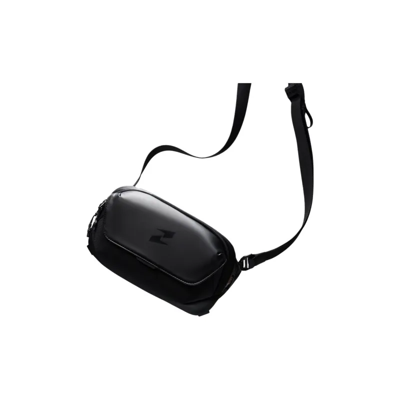 TAJEZZO Fabric Messenger Bag, Crossbody Bag Small Size Unisex Black-3