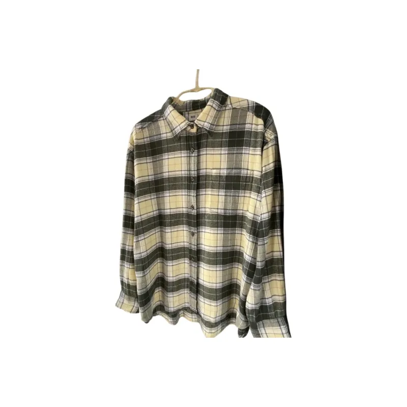 UNIQLO Shirt Women's Apricot Yellow-4