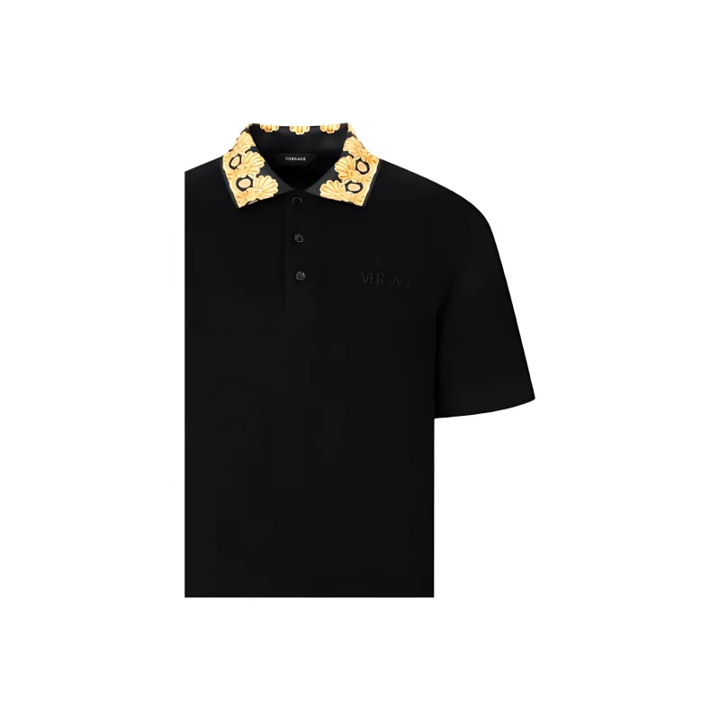VERSACE Cotton Polo Shirt-5