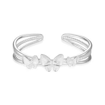 Love Hengxin 999 Fine Silver Bangles Women's