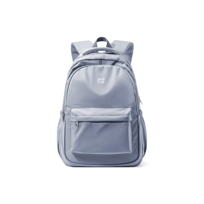 KEYSTREET Fabric Backpack Unisex Ecru/Classic Black/Haze Blue/Mint Green-16
