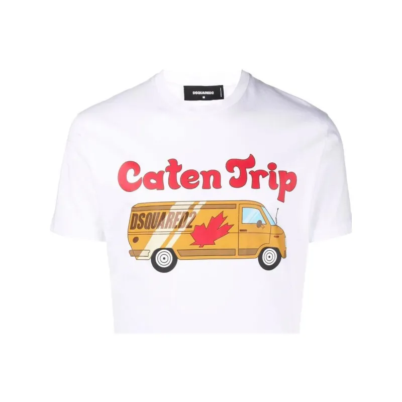 DSQUARED2 Caten Trip Graphic T shirt-4