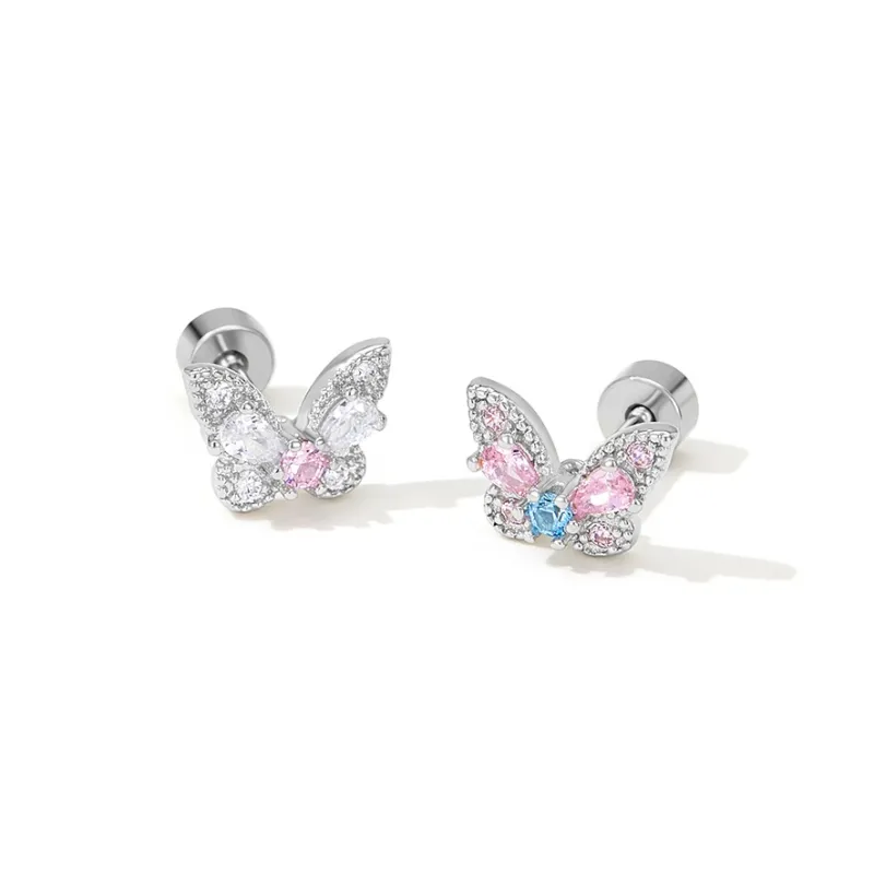 Lady Go Titanium Steel Stud Earrings Women's-2