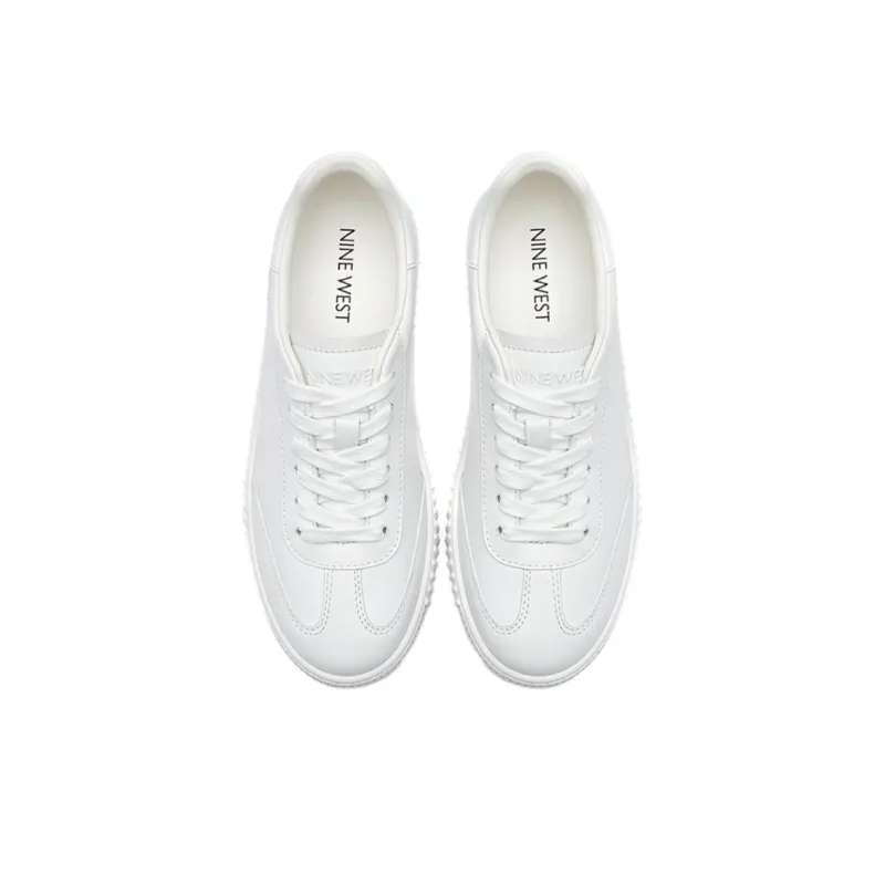 NINE WEST Low Top Skateboard Shoes Women's White-3