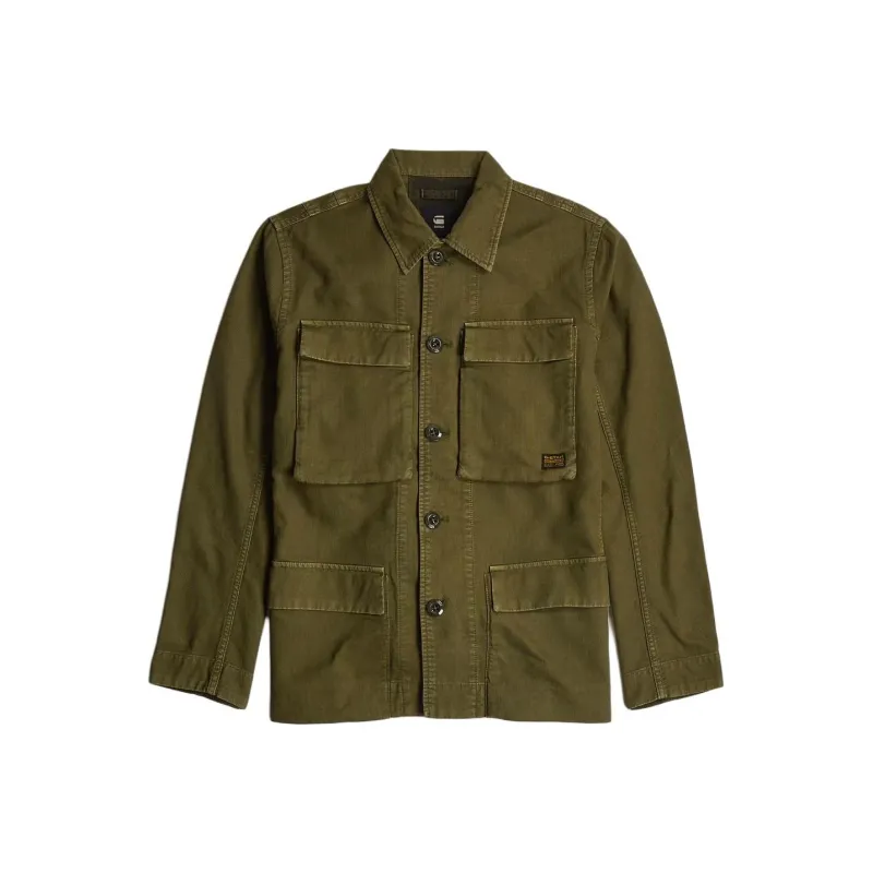 G STAR RAW Shirt Men's Olive Green-0