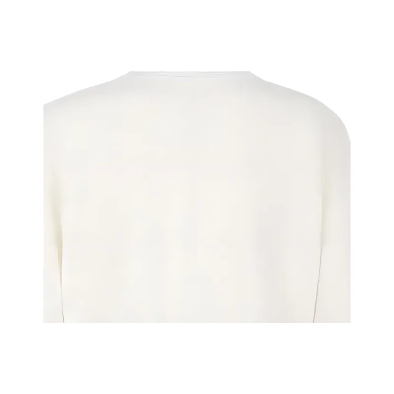 FENDI By Marc Jacobs Jersey Cropped Sweatshirt White-1