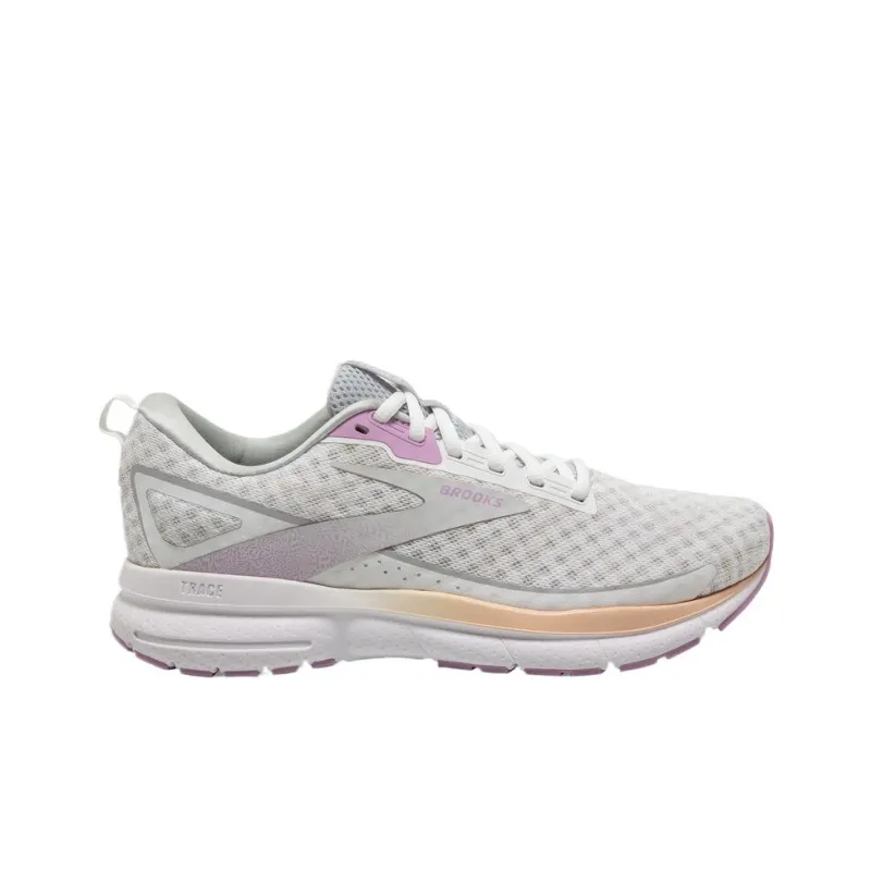 Brooks Trace 3 White Orchid Apricot Women's-1