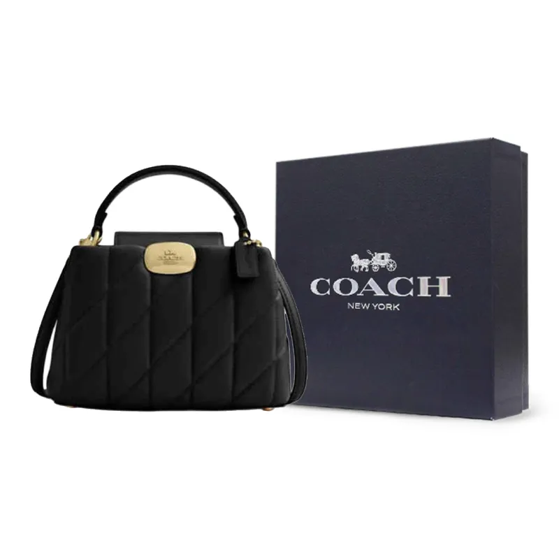 COACH Eliza Sheepskin Shoulder Bag Crossbody Bag Handbag Mini Women's Black-7
