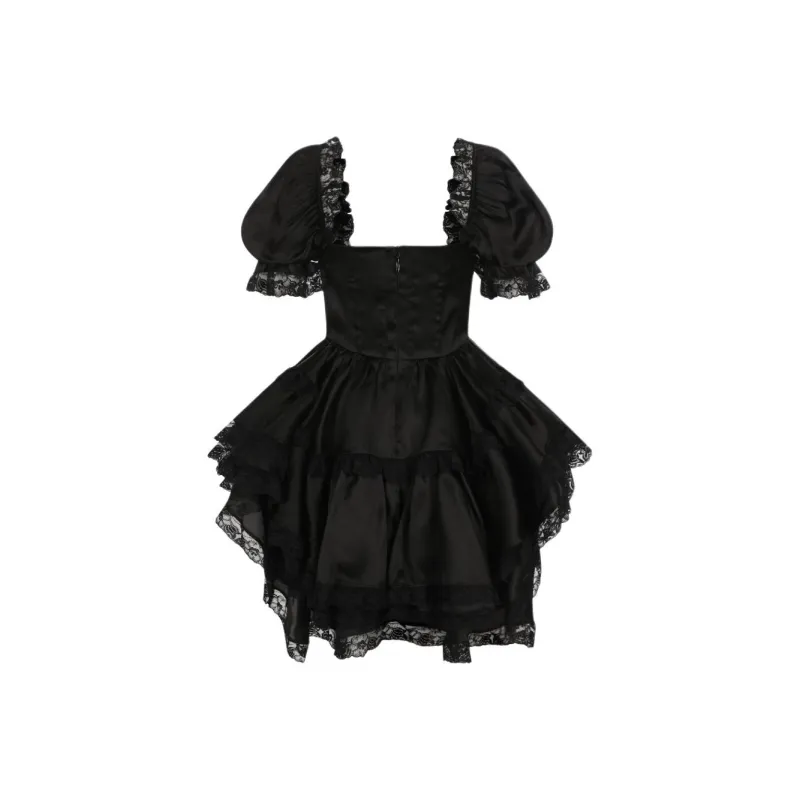 Selkie Collection Short Sleeved Dress Women's Black-1