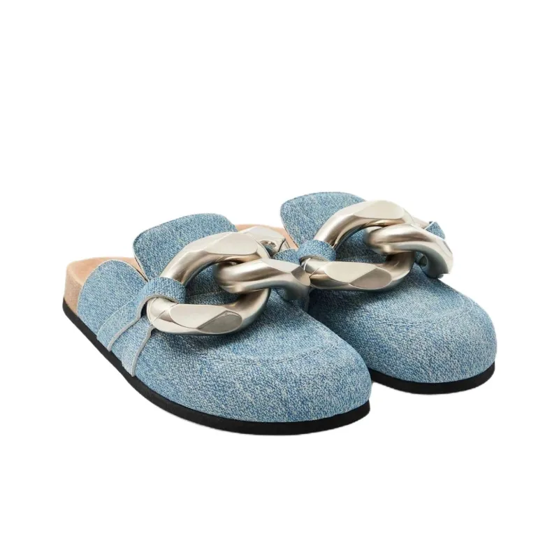 JW Anderson Odor Resistant Closed Toe Slippers Men's Blue-1