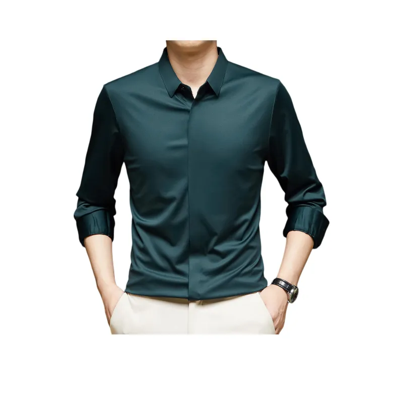 PIERRE CARDIN Shirt Men's Burgundy-10