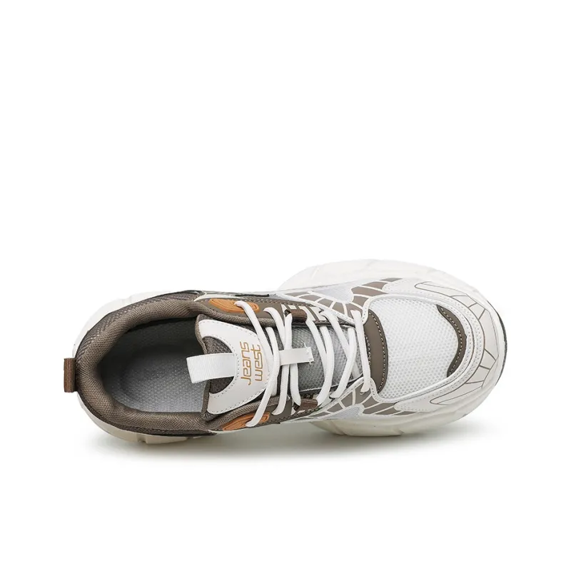 JEANSWEST Rattlesnake Collection Slip Resistant Low Top Chunky Sneakers Unisex-4