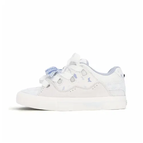 OBWA Slip Resistant, Abrasion Resistant, Lightweight, Breathable Low Top Skateboard Shoes Women's Blueberry