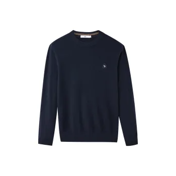HLA Cashmere Sweaters Men Navy Blue 05