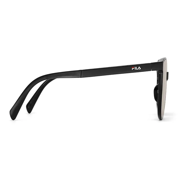 FILA TR/Memory Plastic Cat Eye Sunglasses Unisex Black, Caramel, Milk Tea Gray-14