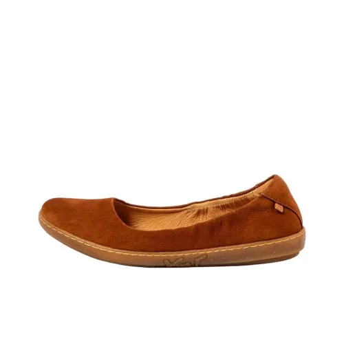 El Naturalista NOBUCK LAVADO Casual Single Shoes Women's Coral