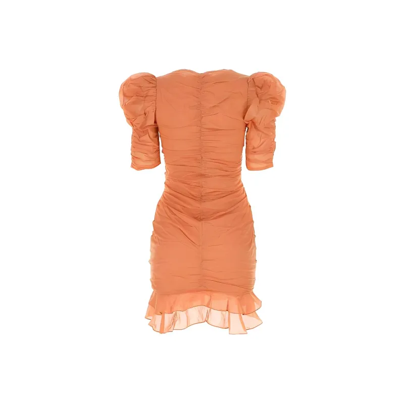 ISABEL MARANT ETOILE Puff Sleeved Gathered Mini Dress-1
