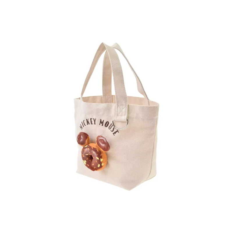 Disney Polyester With Cotton Tote Bag, Shopping Bag, Handbag Small Size Women's Beige-1