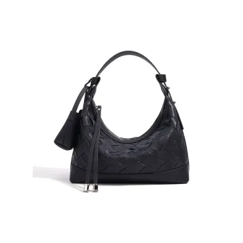 CLEVER& KETCH Cow Leather Dumpling Bag Handbag Women's Black/Milkshake White/Creamy Apricot/Khaki Green