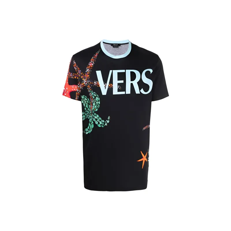 VERSACE T Shirts Men Black-0