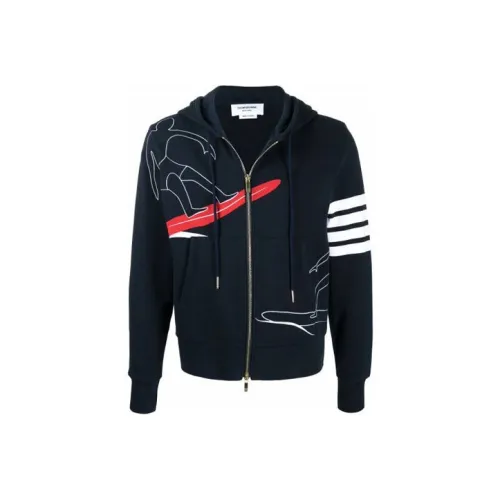 THOM BROWNE Jackets Men Blue