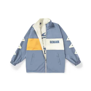 GENANX Jacket Fall Unisex Multicolor Patchwork