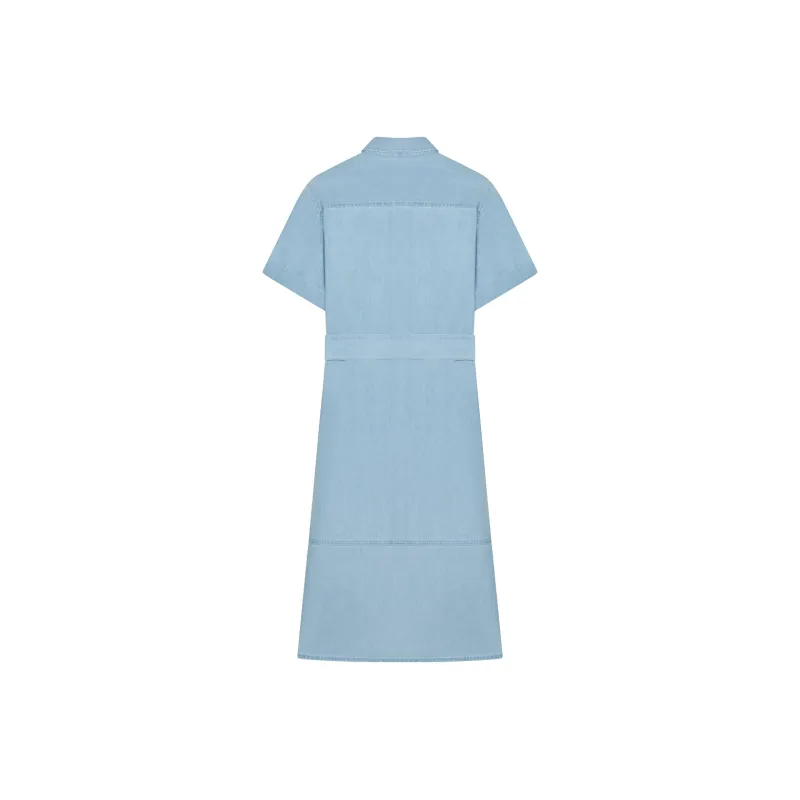 Teenie Weenie Short Sleeved Dress Women's Light Blue-1
