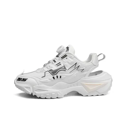 PNKE Slip Resistant, Abrasion Resistant, Breathable, Height Increasing Low Top Chunky Sneakers Men's
